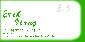 erik virag business card